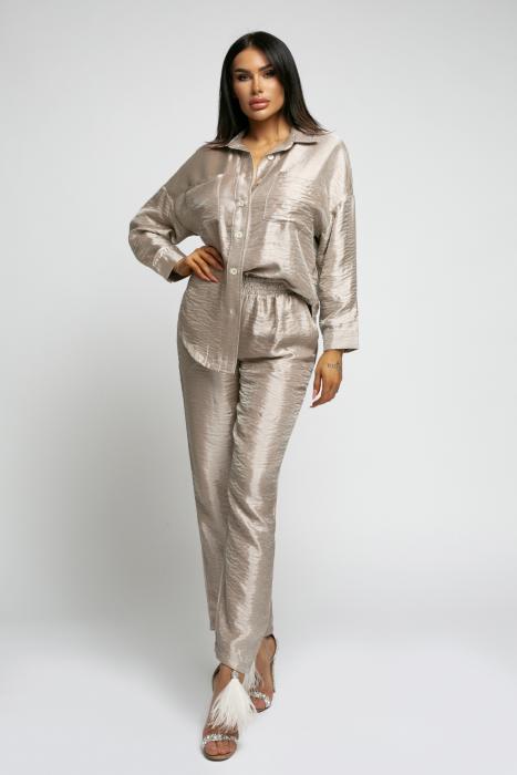 SET CELESTE,SMOOTH SATIN,METALLIC CREM